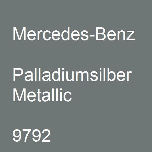 Mercedes-Benz, Palladiumsilber Metallic, 9792.